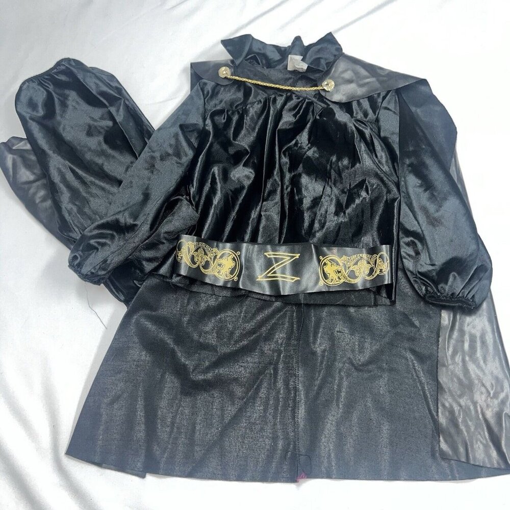 Vintage Zorro Halloween Costume Boys Size 7-10 Cosplay Pretend Play Disguise